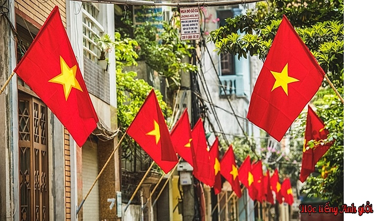 Lá cờ đỏ sao vàng xuất hiện trong mọi sự kiện quan trọng của người Việt Nam.