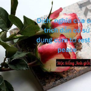 Ý nghĩa của các trích dẫn Rest in peace.