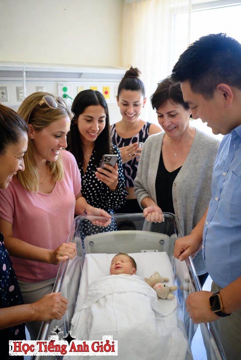 Gửi đến bạn bè và người thân những câu tiếng Anh chúc mừng sinh con.