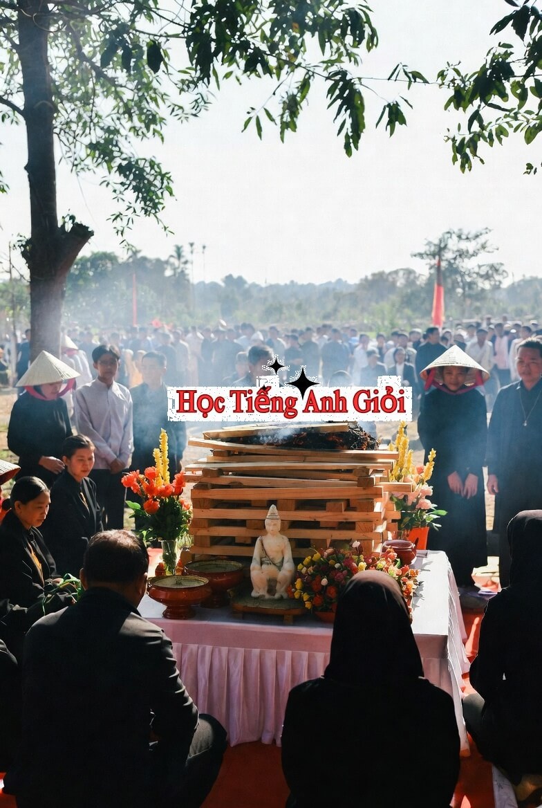 Học cách giao tiếp tự tin sử dụng từ hỏa táng (cremation)
