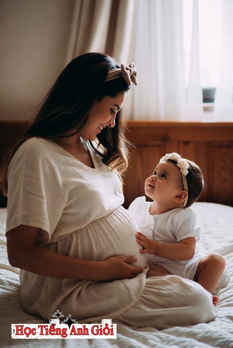 Chúc mừng mẹ tròn con vuông bằng tiếng Anh ngắn gọn.