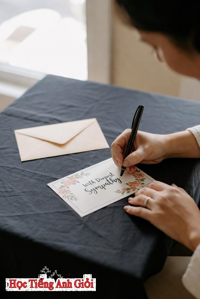 Mẫu thiệp chia buồn gửi cho một người bạn vừa mất đi người cha.