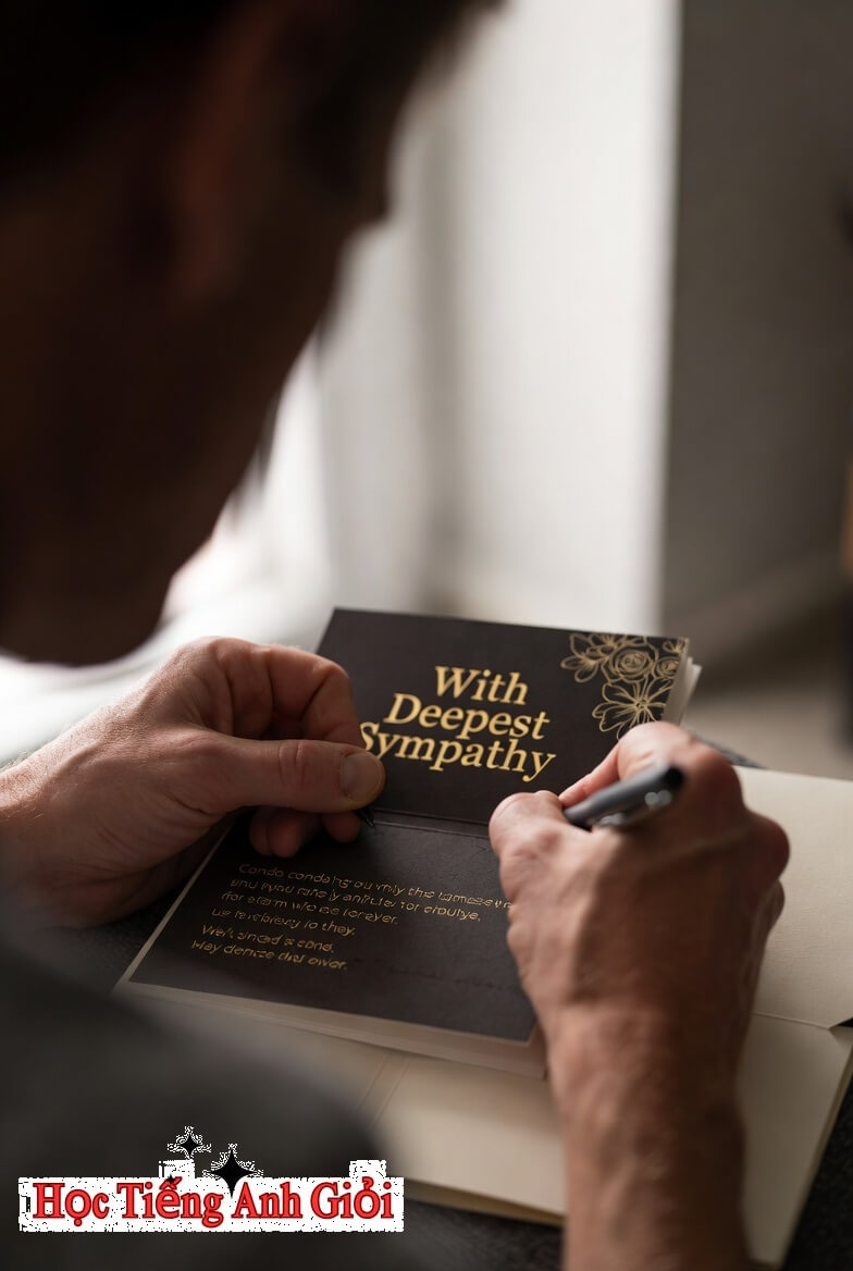 Nắm vững các nguyên tắc viết thiệp chia buồn trong tiếng Anh.